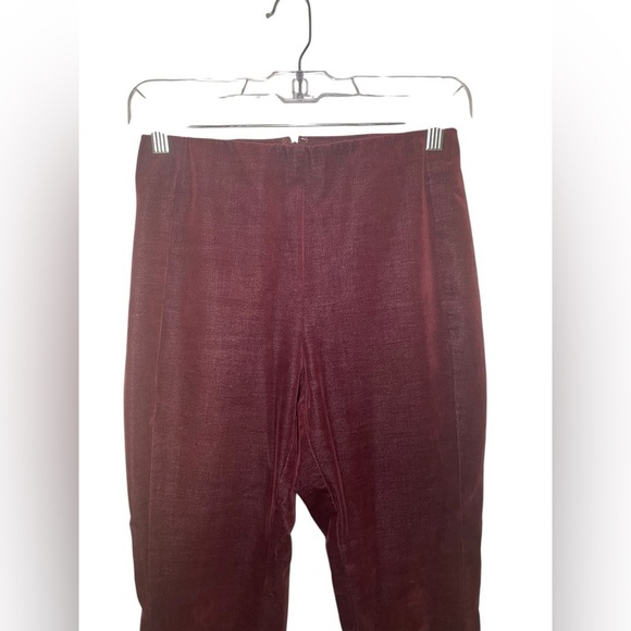 Theory Maroon Velvet Pants Size 2 – Excellent Condition - Picture 4 of 5